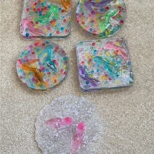 Colorful Fish Resin Coasters